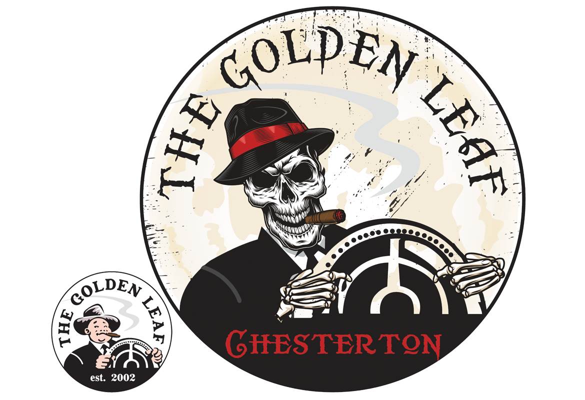 Golden Leaf Halloween Logo